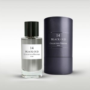 Dieses Bild zeigt das Parfüm von der Marke Collection Prestige Nr. 14 mit dem Namen Black Oud